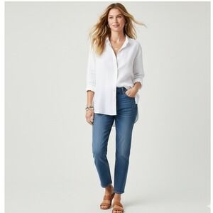 J.Crew Slim Boyfriend Jeans Womens 28 Medium‎ Wash Denim Re-Imagined Eco Style